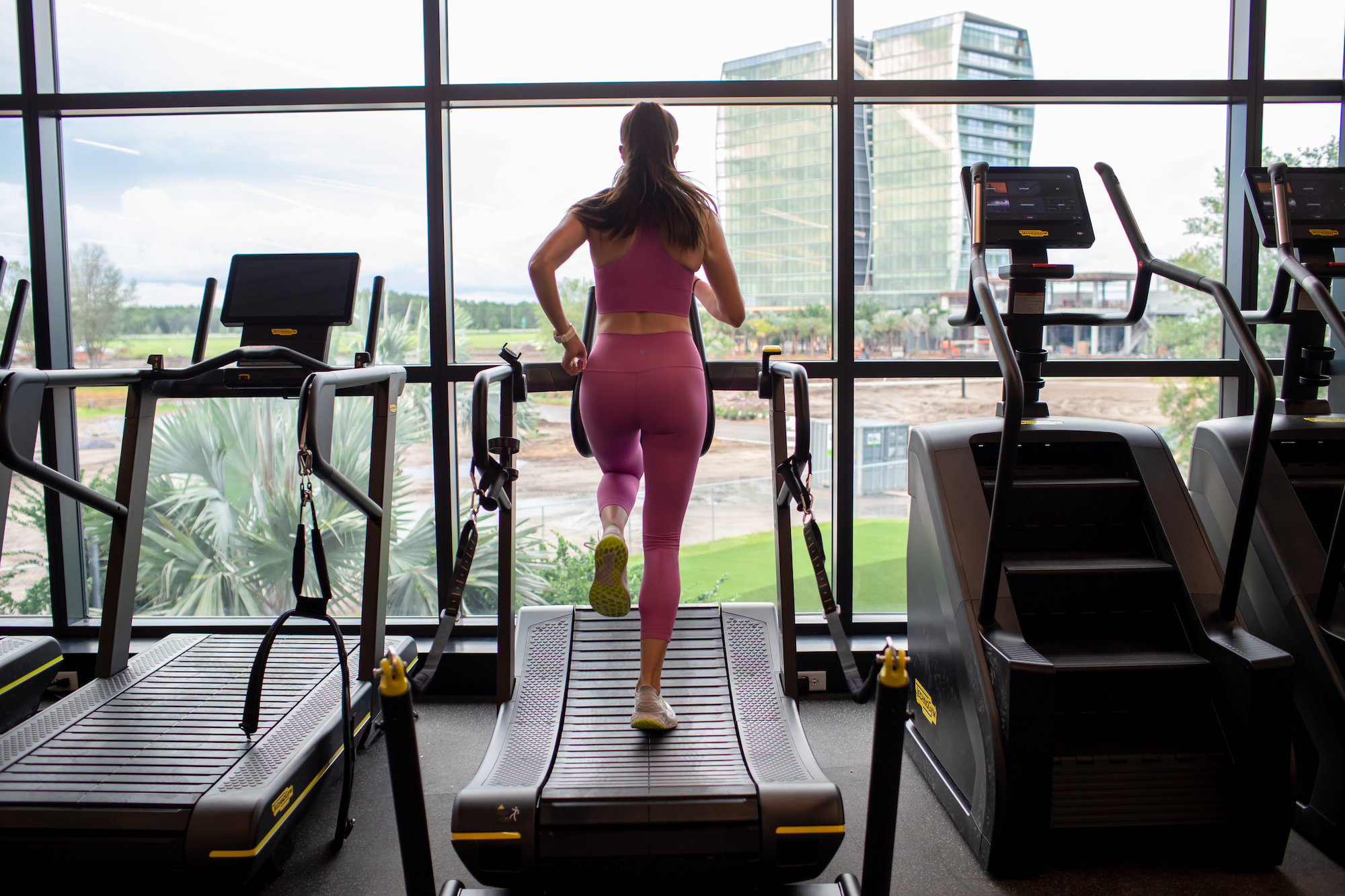 Member training on Technogym fitness equipment at Lake Nona Performance Club