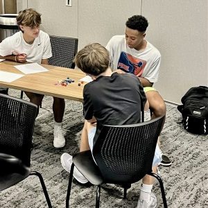Students working together at orlando sports academy
