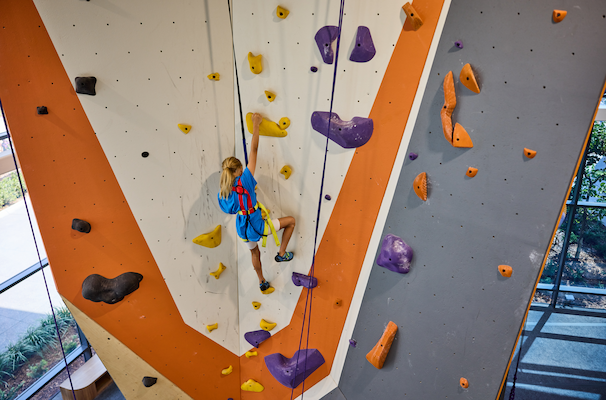 family fitness rockclimbing