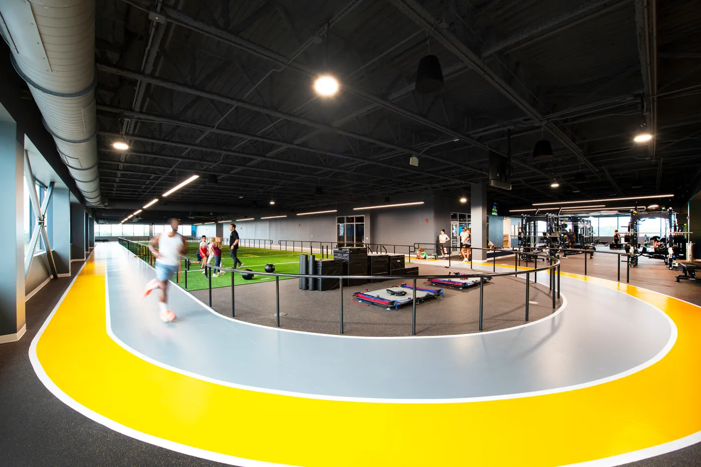 440-foot indoor running track and 60-yard performance turf at Lake Nona Performance Club