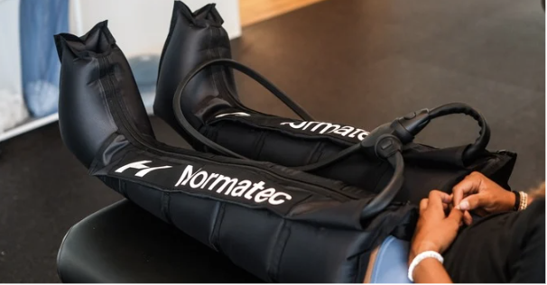 Normatec compression boots available in the LNPC Recovery Room